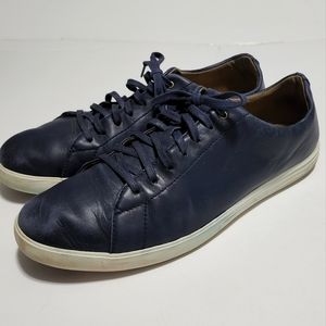 Cole haan grand.os leather navy blue sneakers men's size 12